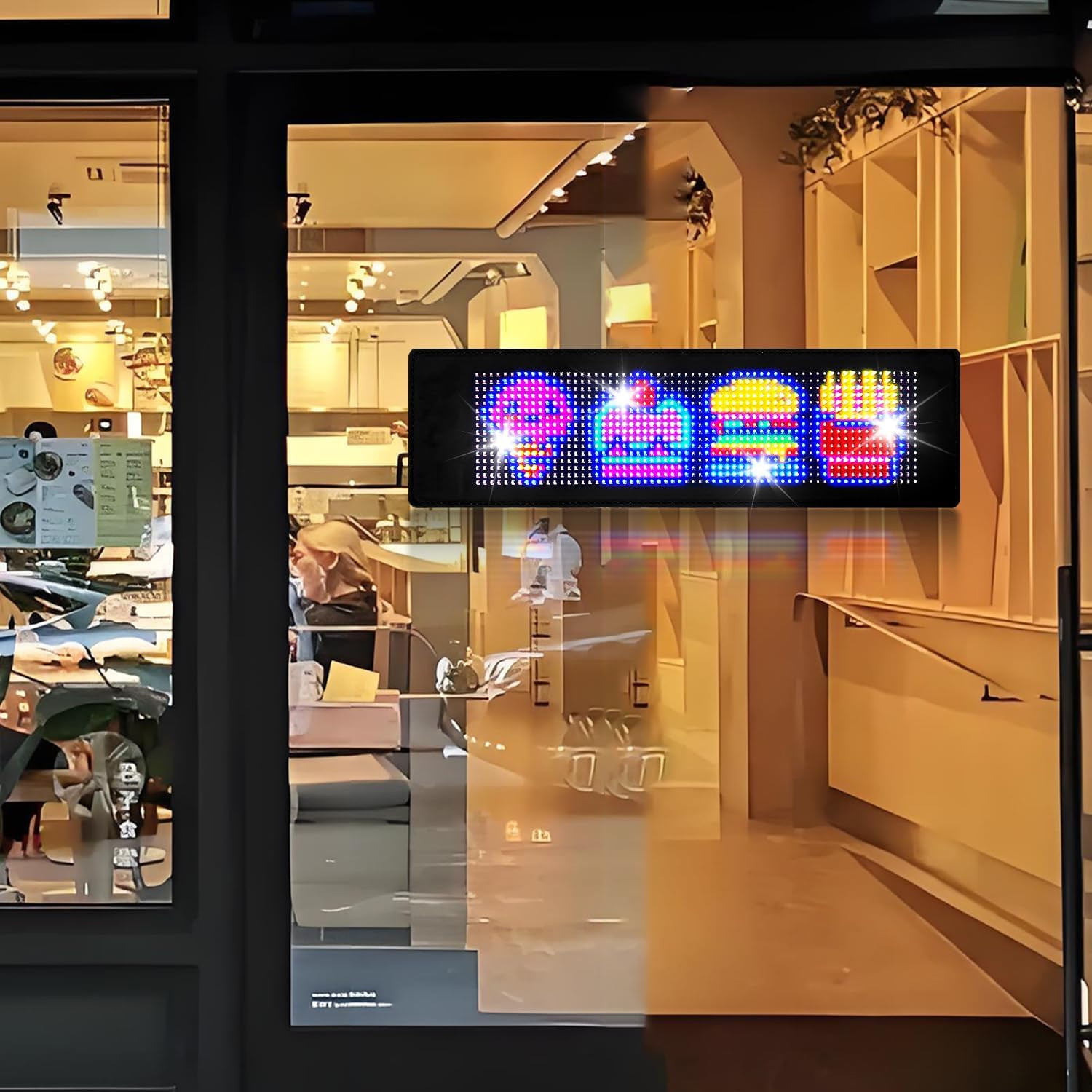 LED Sign, 15 »X4 » Programmable LED Sign with Bluetooth APP Control – Huge Brigh