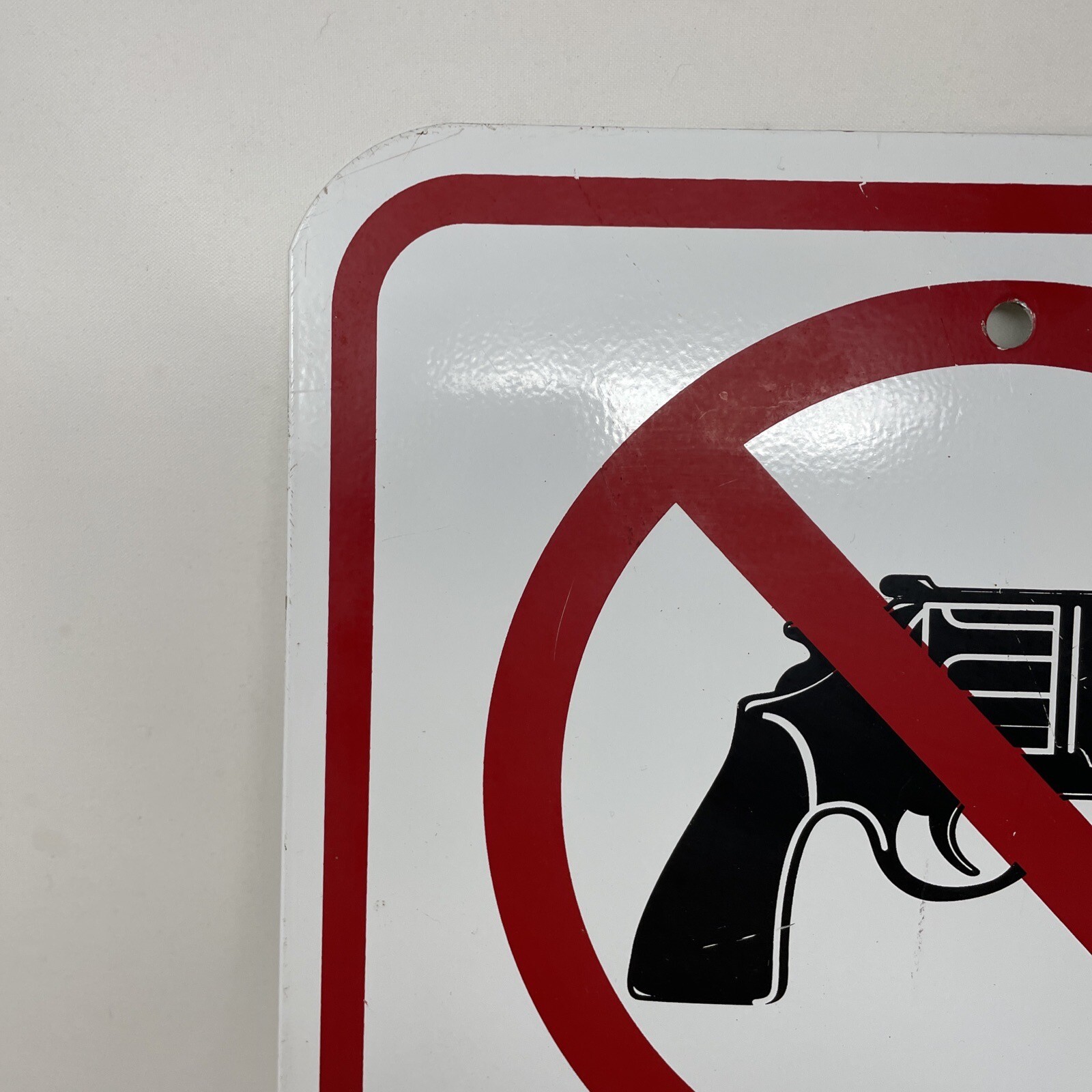 No Firearms Allowed On This Property 12X18” Metal Sign-Thick Metal