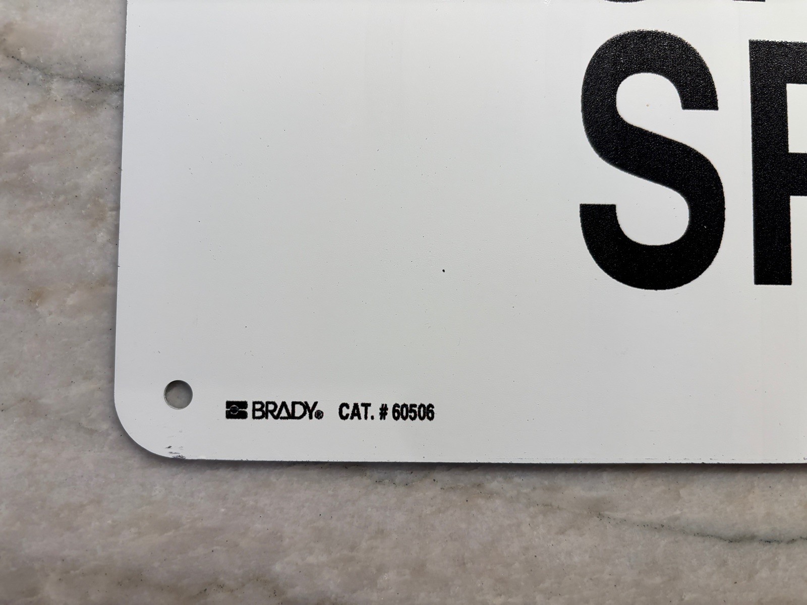 Unused Metal Brady DANGER Confined Space Safety Sign, 60506, 10 » H, 14 » W