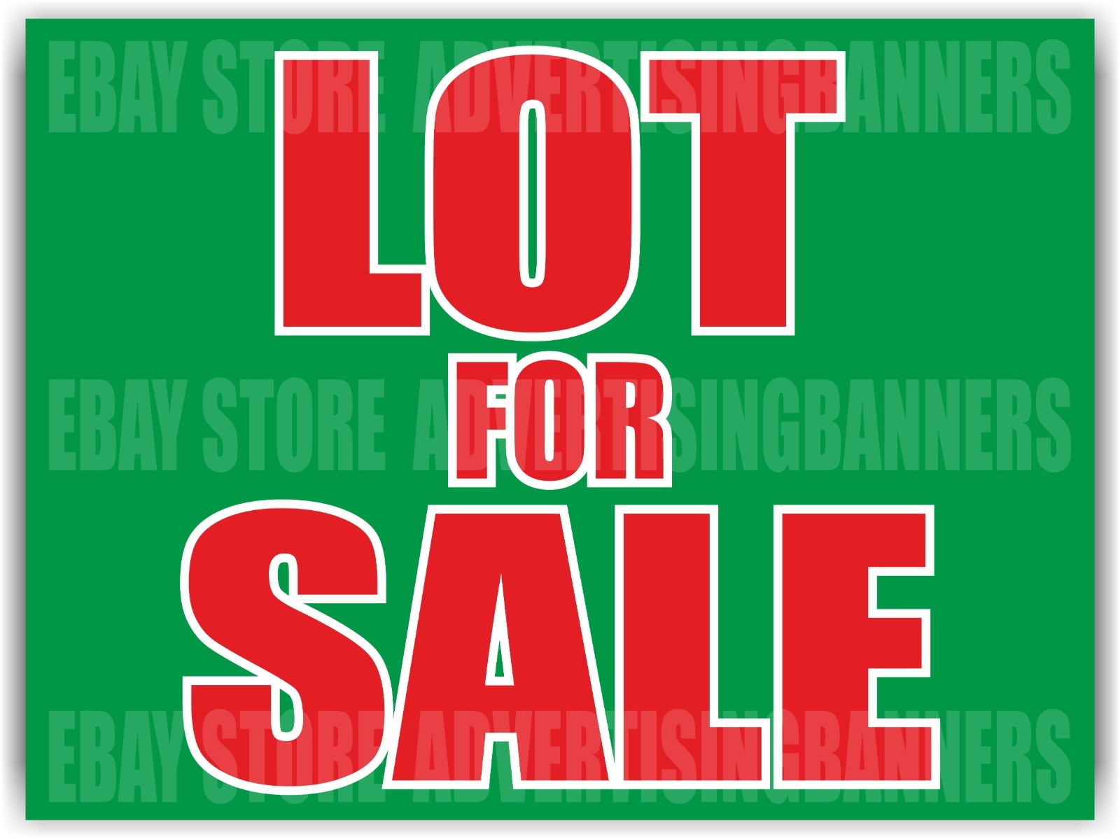 LOT FOR SALE Yard Sign with H-Stakes EASY FINANCE Used Car Auto Sales Lot Credit