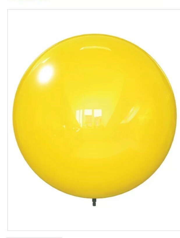 Qty 5 – 15&Prime; YELLOW Premium Xtreme BALLOON BOBBER Helium Free Reusable New