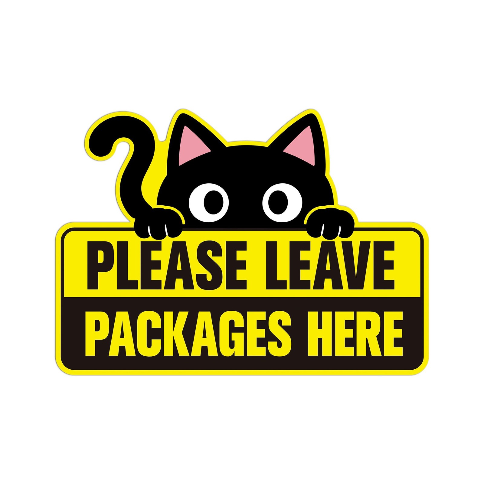 Please Leave Packages and Deliveries Here Sign,Self-Adhesive Waterproof and D…
