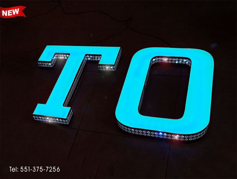 New Custom Made Led Channel Letter, Front-Lit and side-Lit 20 Inches