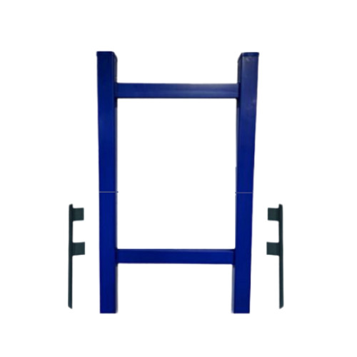 Real Estate Double 3 Piece Yard Sign Post 3 Riders Double Sided & Grommets-Blue