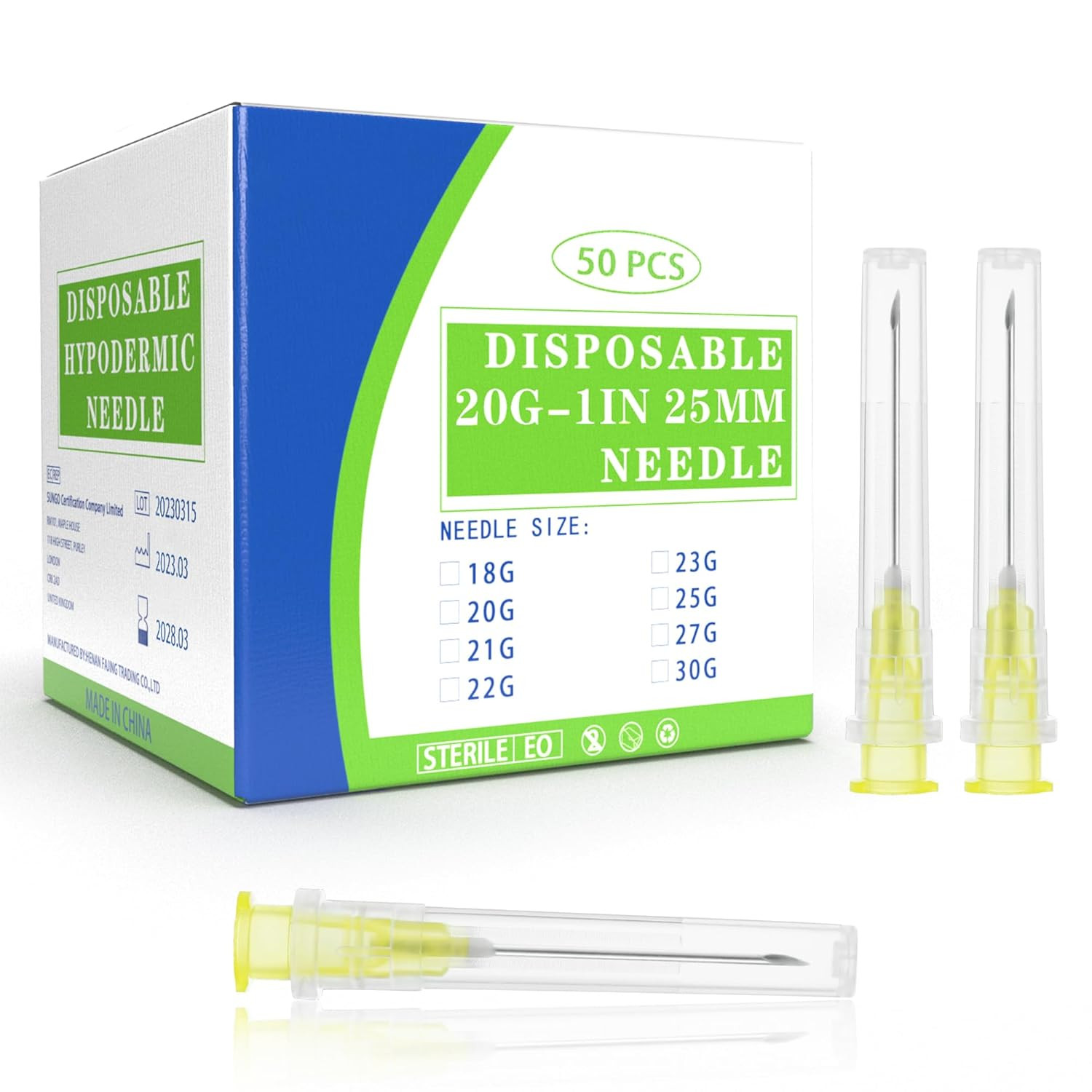 30 Gauge 1/2 Inch Disposable Needles with Caps – Luer Lock Lab Dispensing Access