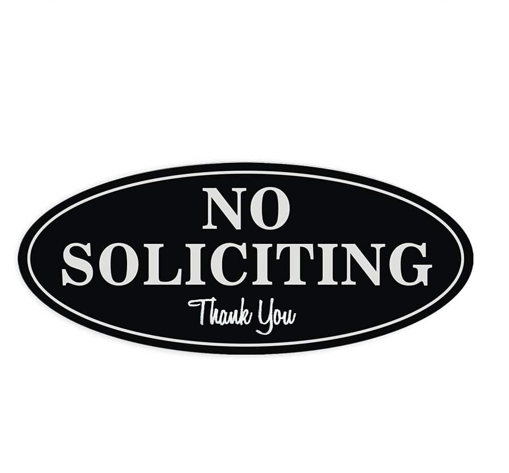 NoSoliciting Sign for House Signs for Home Premium No Soliciting Thank You S…