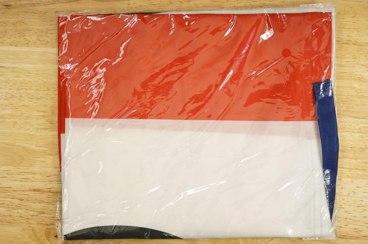 New Sealed Store Advertising Nylon Banner OPEN Sign Red White Blue Flag 3&prime; by 5&prime;