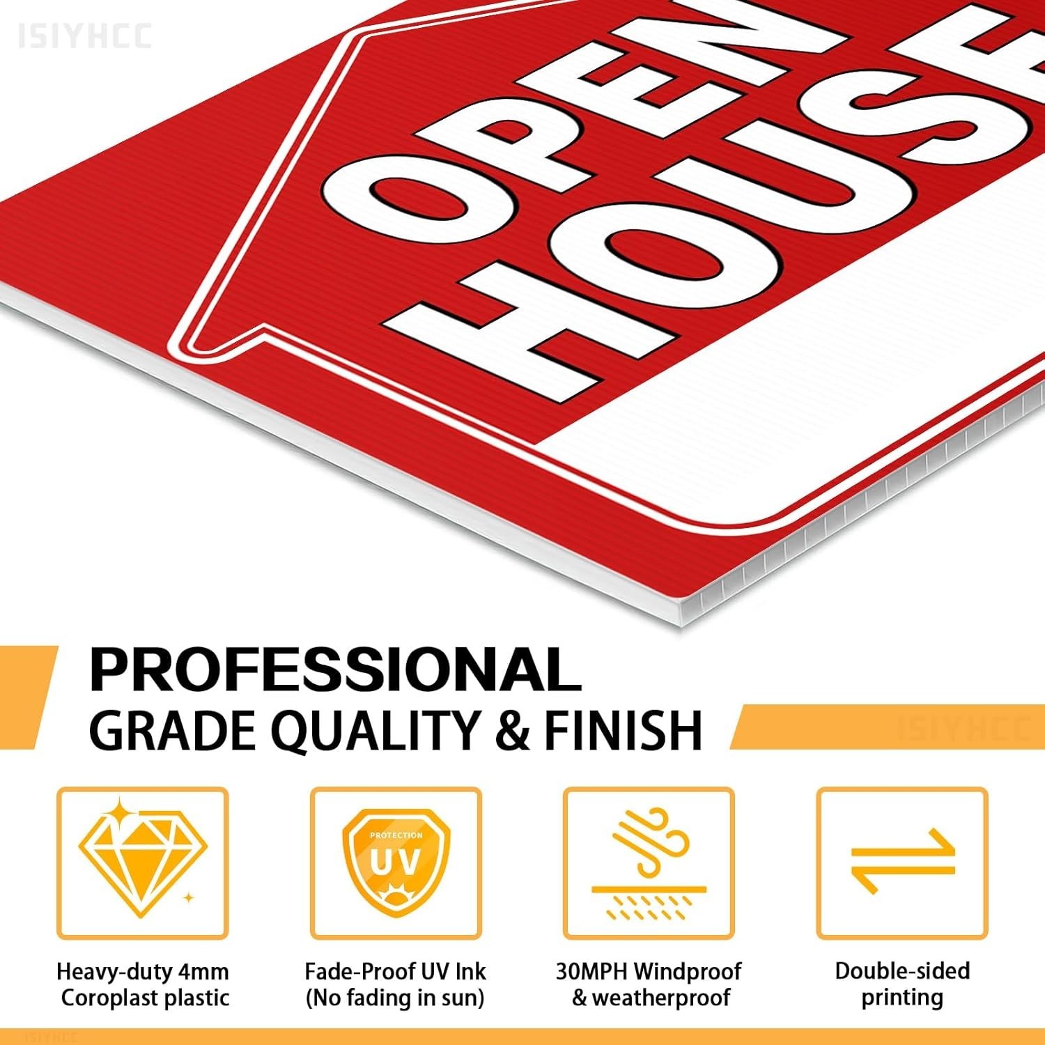 38-Piece Open House Kit: Double-Sided Signs & Guest Register Included