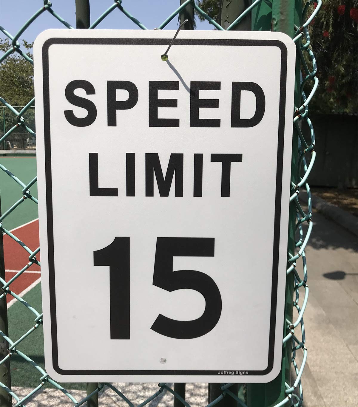 2 PCS Speed Limit 15 MPH Sign 17×12 Inch Reflective Aluminum Weatherproof