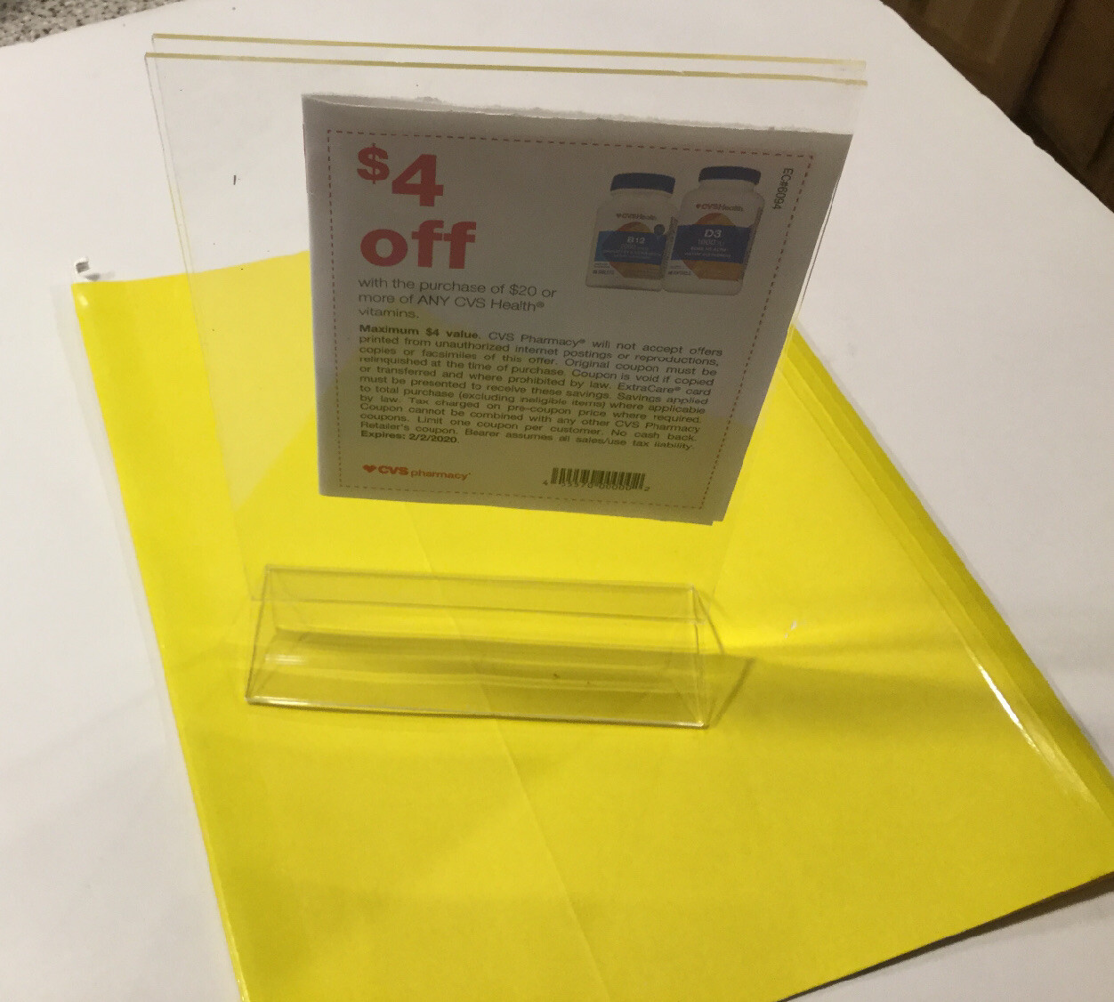 Top Tabletop Display for Business Advertising, Promotions, Food & Drink Specials