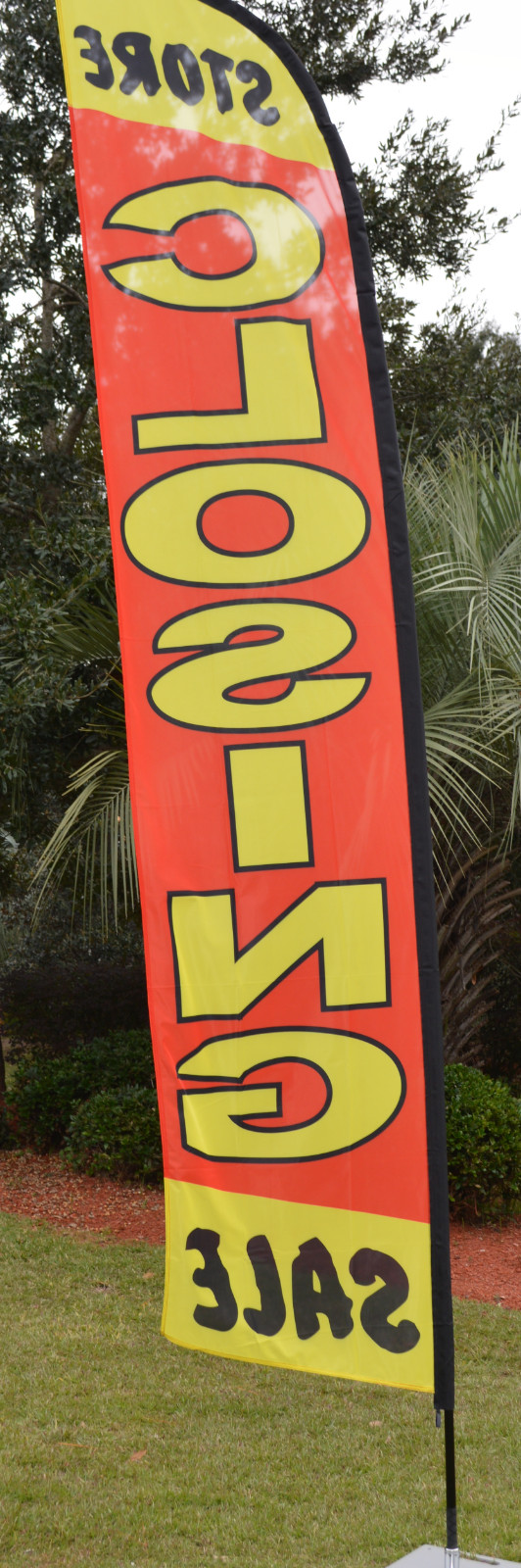 STORE CLOSING ~ Windless Feather Flag ~ includes Pole & Ground Stake