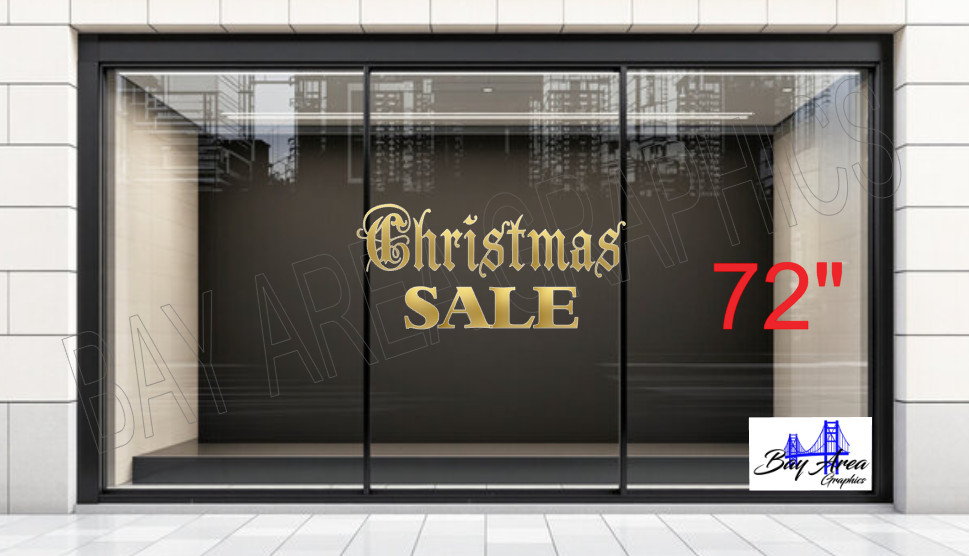 Christmas SALE Retail Store Window Deca Sign Vinyl Oracal 651 Exterior