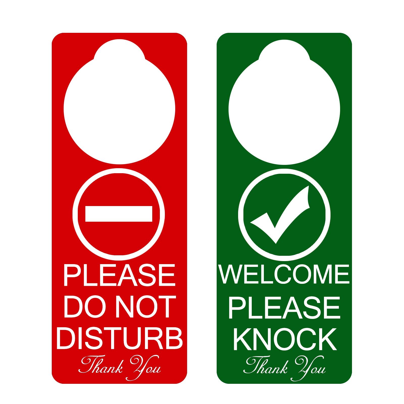 Do Not Disturb Door Hanger Sign 2Pack Double Sided Please Do Not Disturb on F…