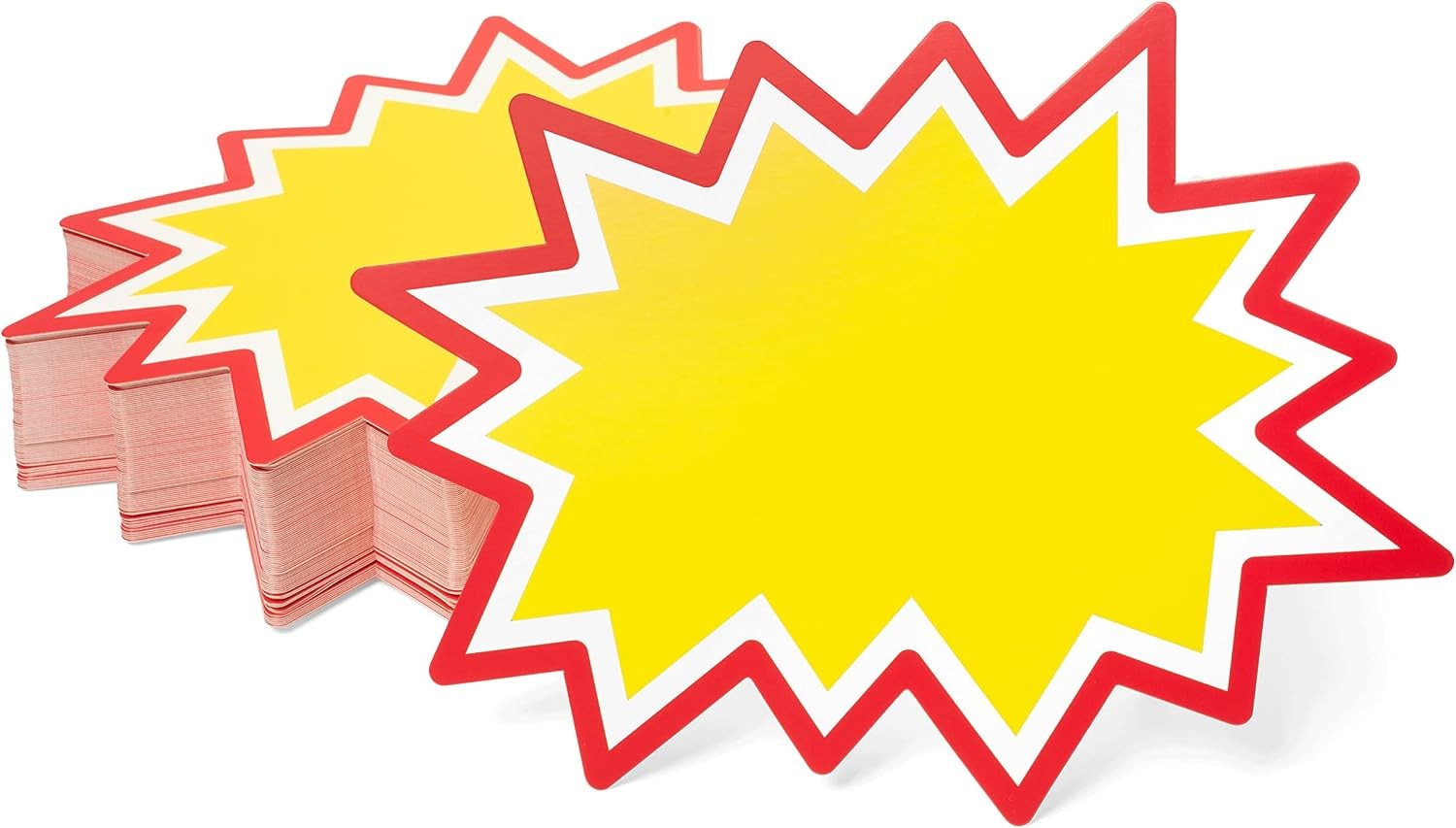 200pcs Starburst Price Tags 2×3 Yard Sale Garage Sale Signs Retail Labels