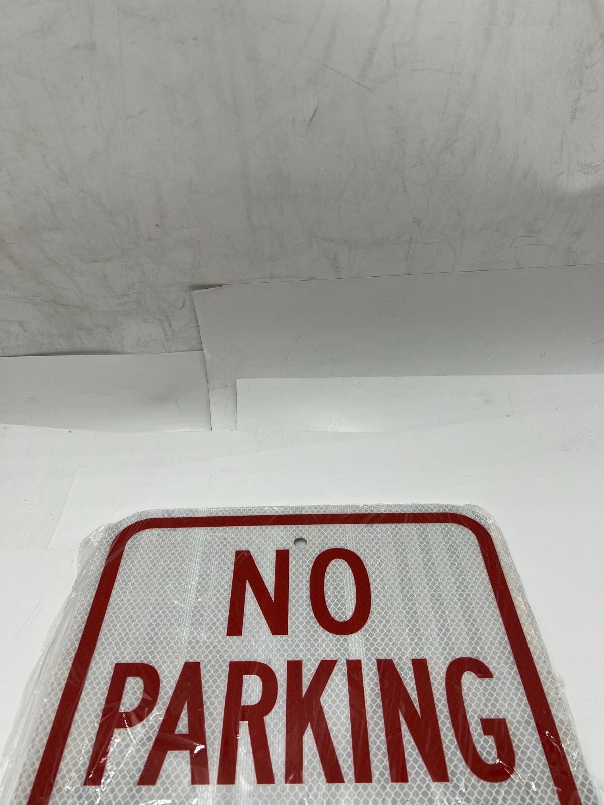 (QTY 2) SmartSign 1ARF « No Parking Any Time » Sign 12&Prime; x 18&Prime; 3M Metal White Red
