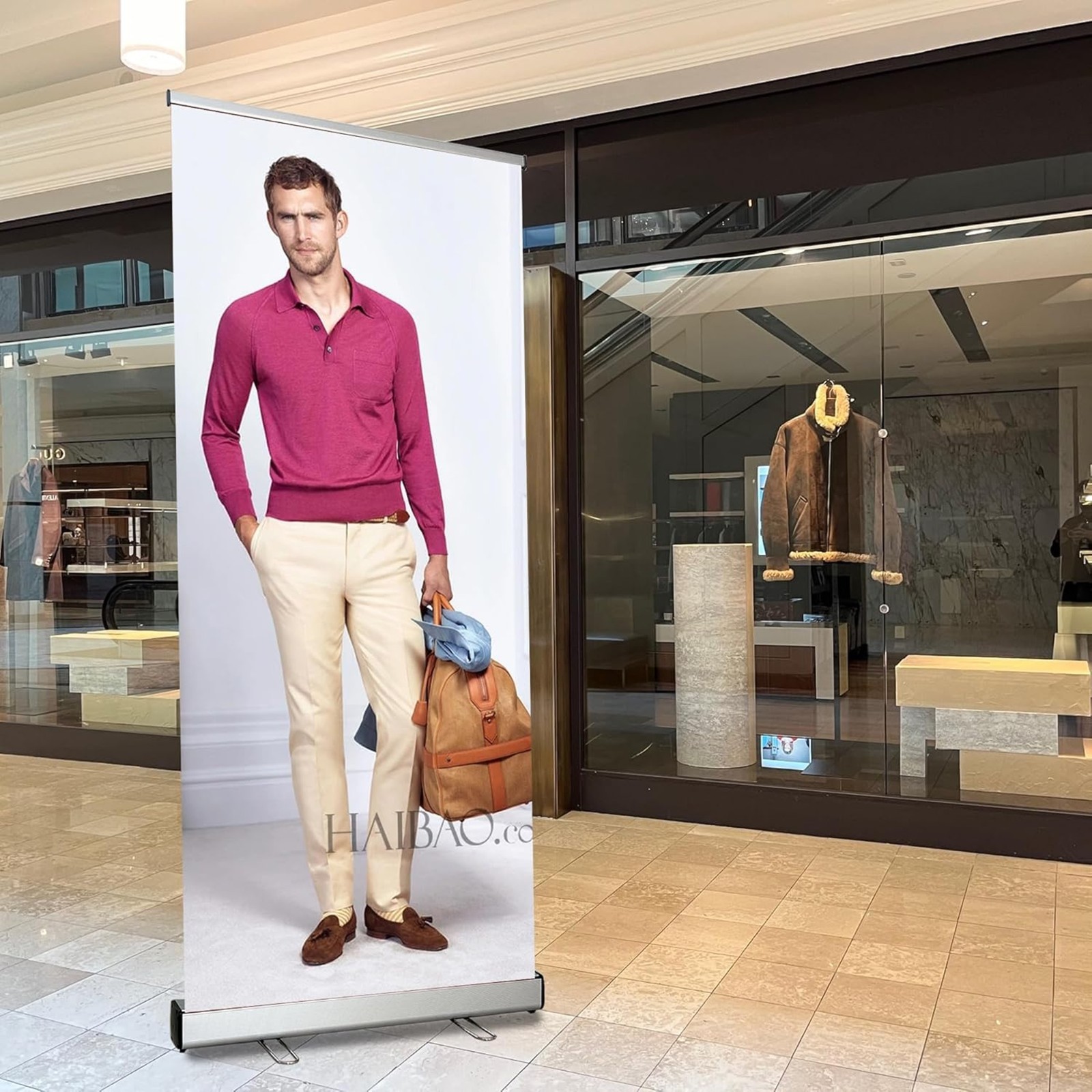 Retractable Banner Stand with Padded Bag 24&Prime; 31.5&Prime; 33.5&Prime;36&Prime;40&Prime;48&Prime;60&Prime;x72~80&Prime;