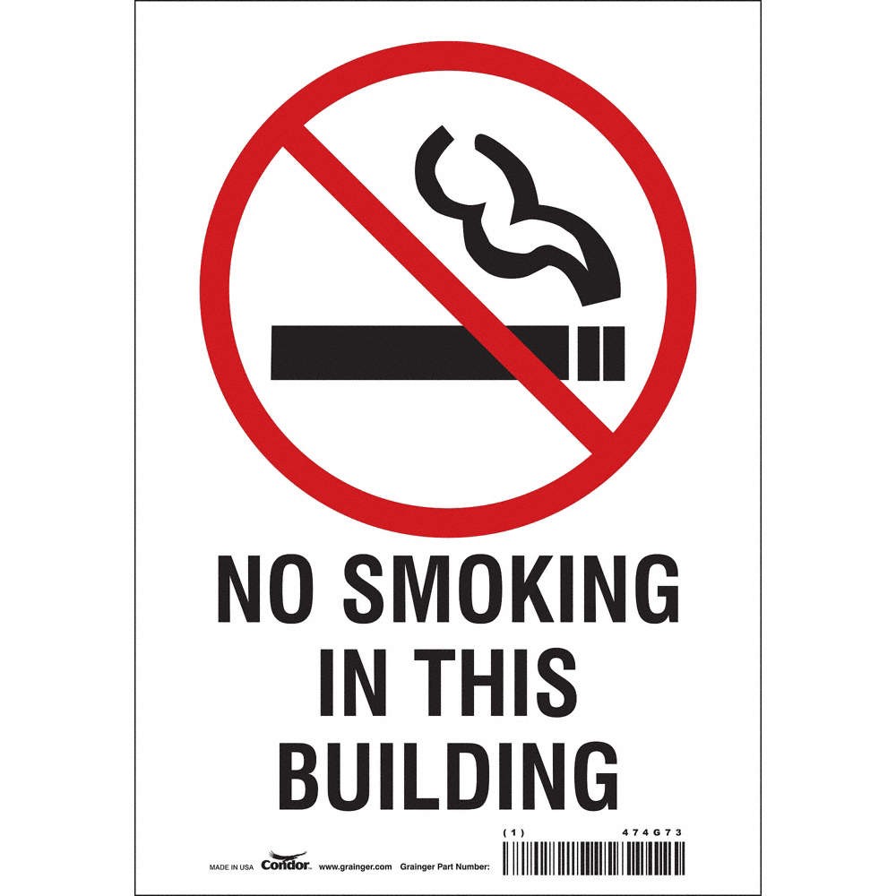 CONDOR Safety Sign,10 inx7 in,Vinyl 474G73