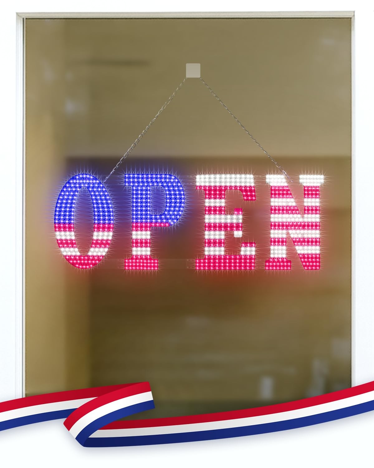 30 » x 10&Prime; Large Open Signs for Business, Super Bright LED Open Closed Sign w…