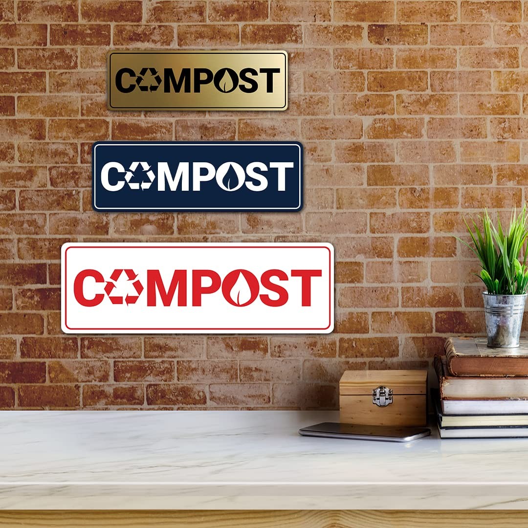 Signs ByLITA Standard Compost Wall or Door Sign