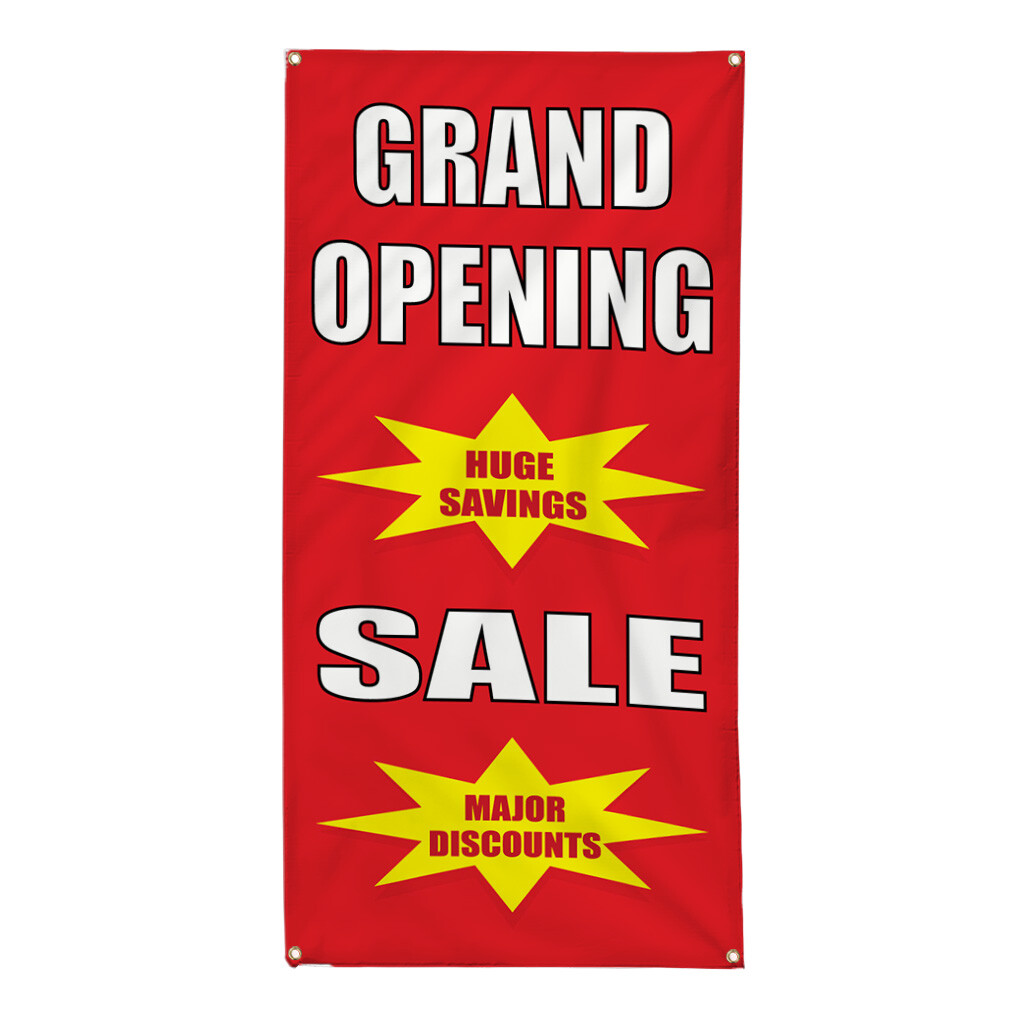 Vertical Vinyl Banner Multiple Sizes Business Weatherproof Industrial Yard Signs
