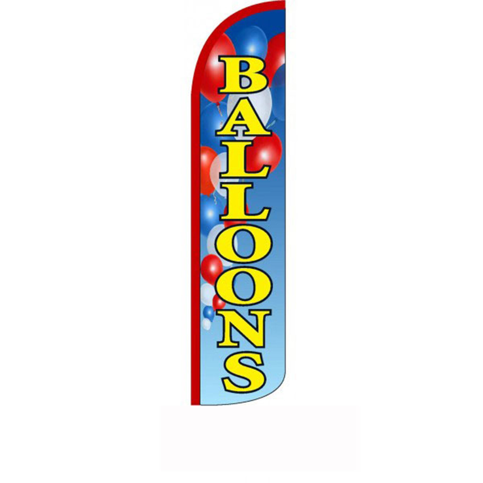 Balloons 2 1/2 ft X 11 1/2 ft Windless Swooper Flag