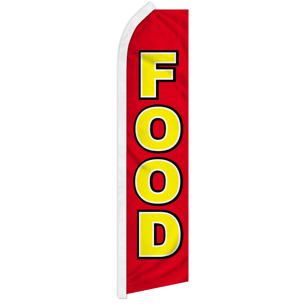 Food Advertising Swooper Feather Flutter Flag Concessions Restaurant