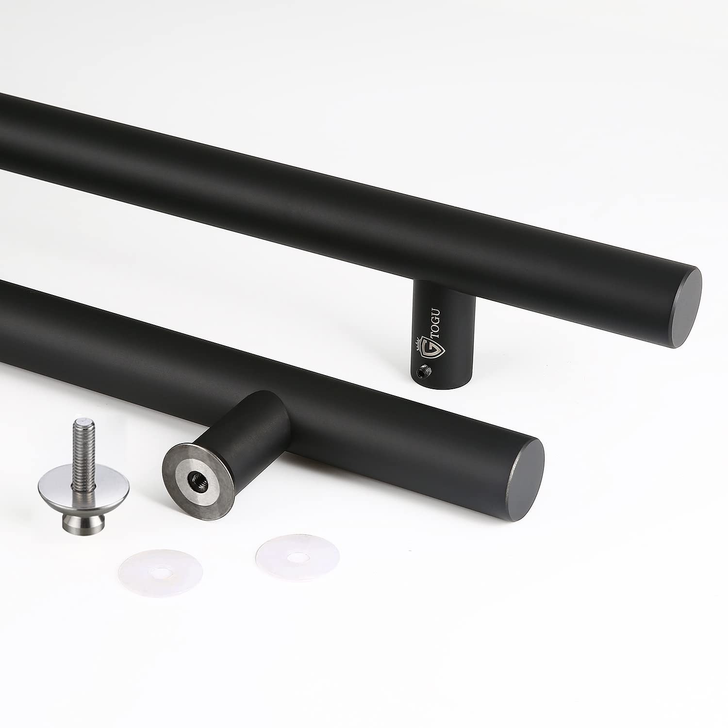 TOGU TG-6012 60-Inch Double-Sided Push Pull Door Handle, Matte Black SUS304 S…