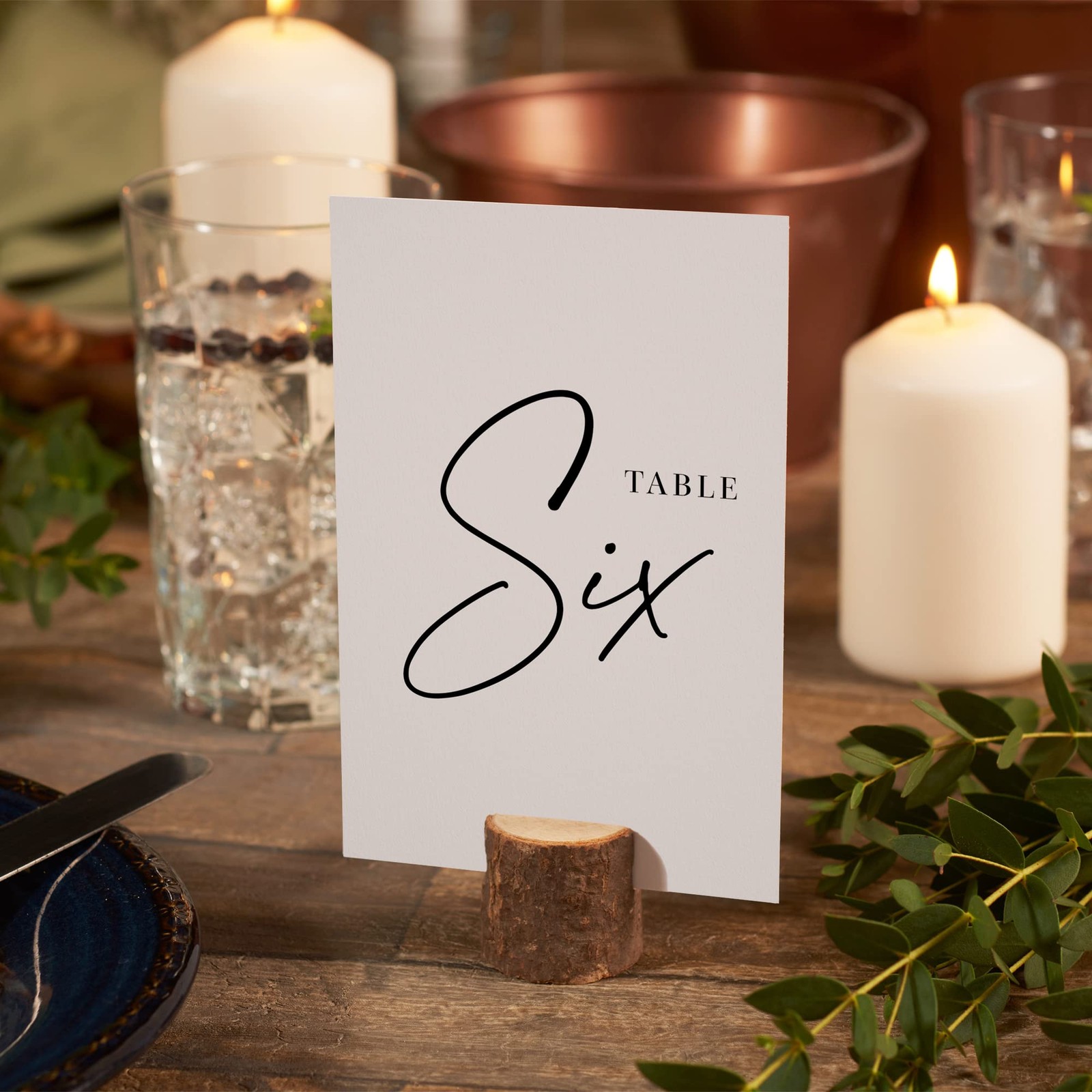 Black Wedding Table Numbers 1-30, 4×6 Inches, Reception Table Decor Set