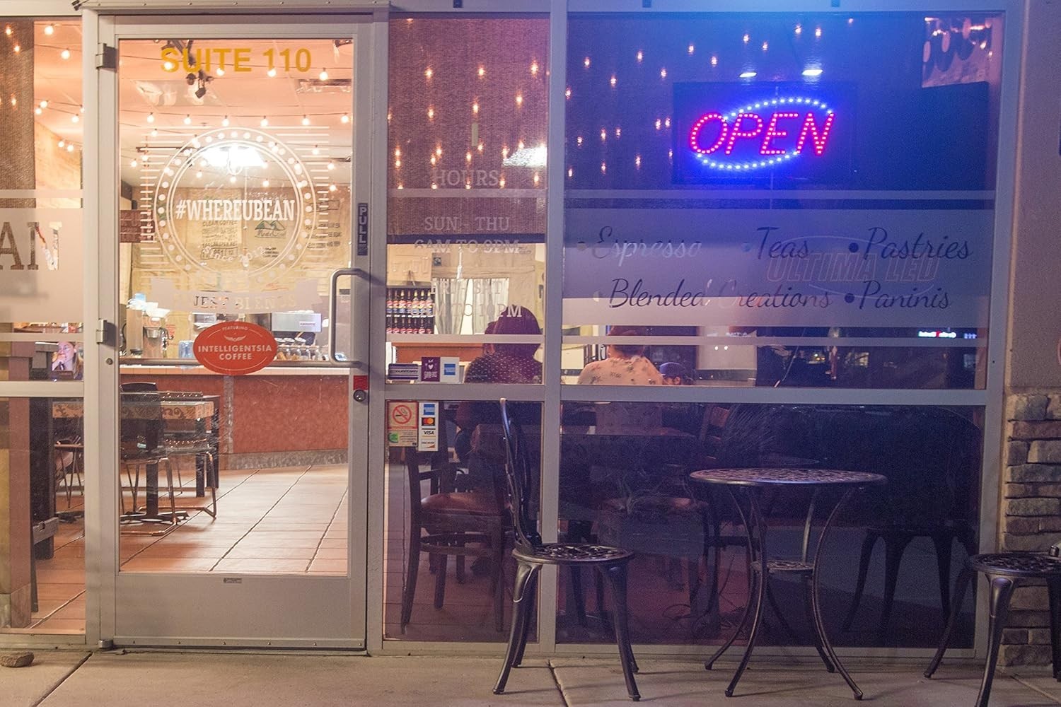 Durable Wall-Mounted Neon Open Sign with LED Lights – Attention-Grabbing Display