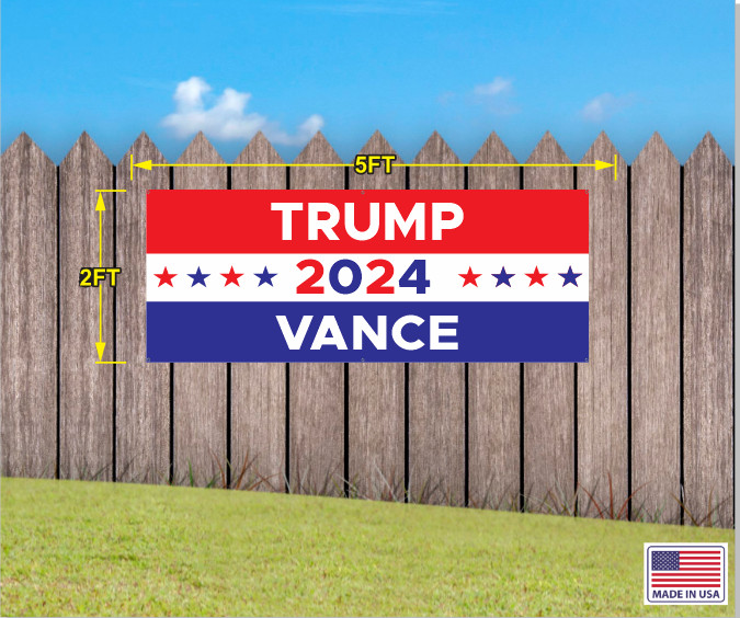 TRUMP VANCE MAGA 2024 BANNER MULTIPLE COLORS