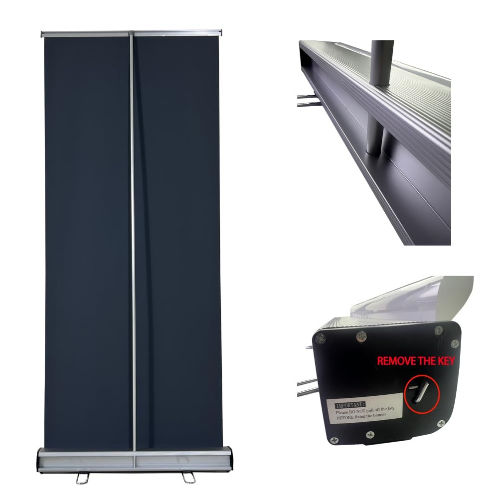Heavy Duty Retractable Banner Stand 33.5&Prime;x80&Prime; (WxH) with Padded Canvas Bag (S…