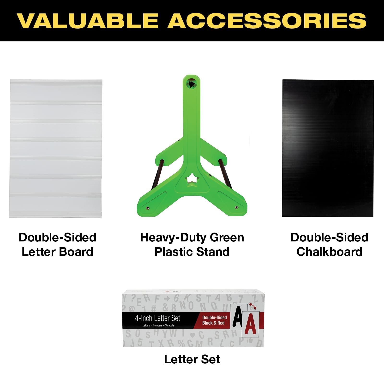 Swinging Changeable Message Sidewalk Sign: 24&Prime; x 36&Prime; Sign with 792 Pre-Cut Do…