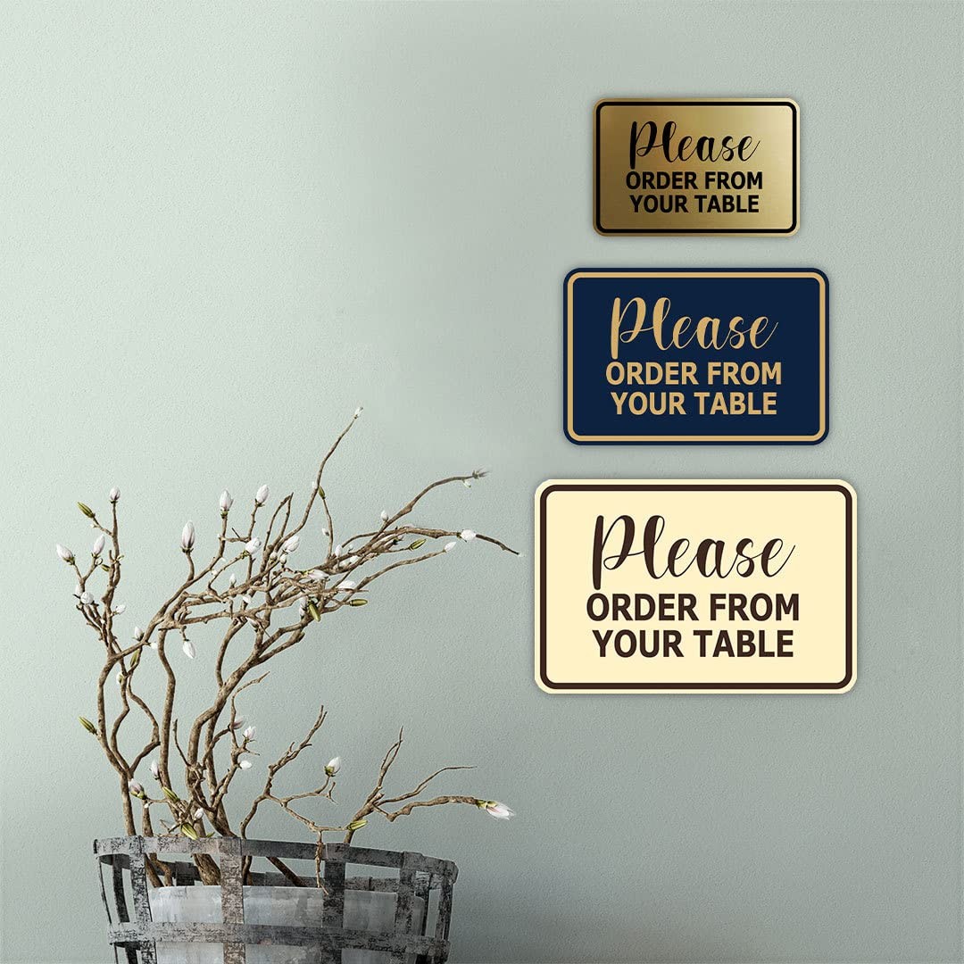 Signs ByLITA Classic Framed, Please Order From Your Table Wall or Door Sign