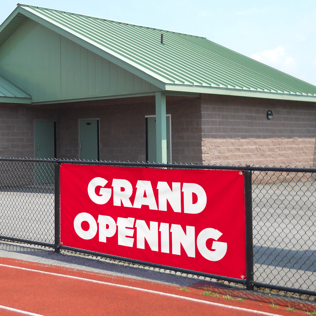 Vinyl Banner Multiple Sizes Grand Opening Outdoor Advertising Printing E Outdoor