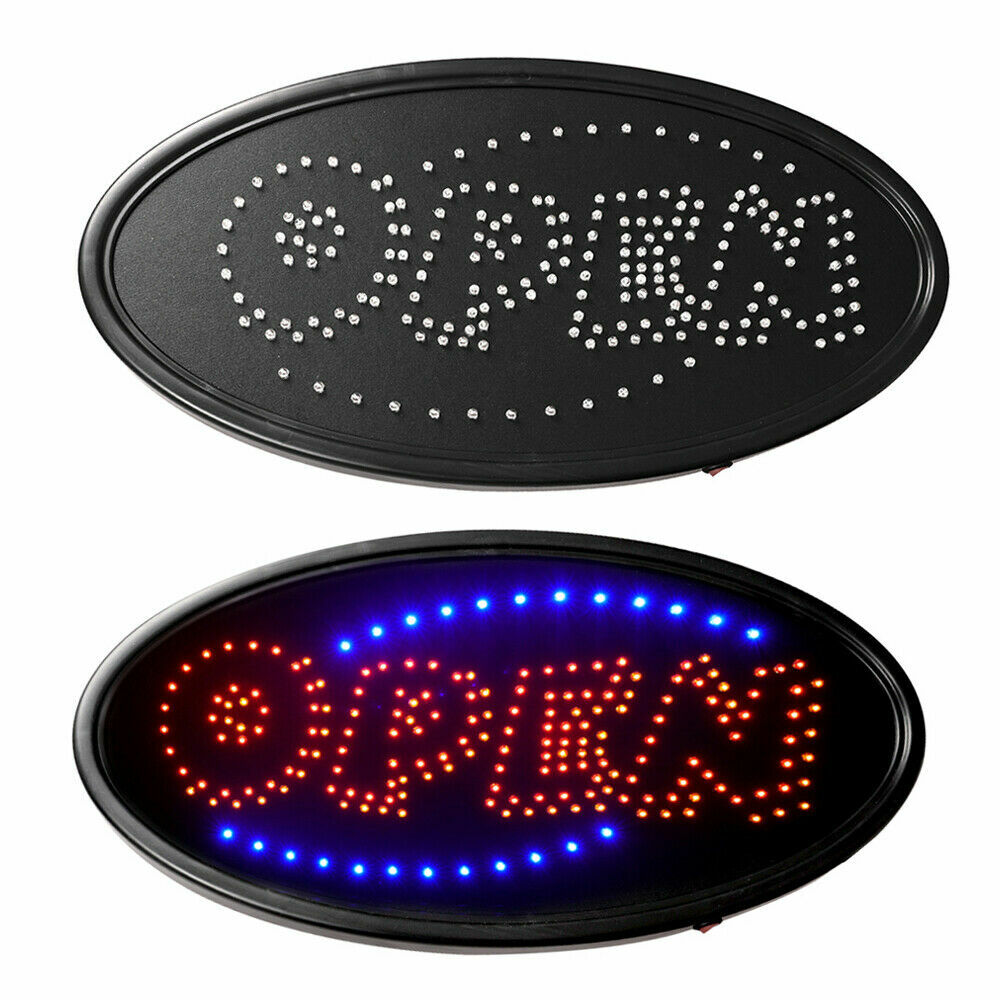 LED Animated Neon Light Ultra Bright Shop Store OPEN Business Sign ON/OFF Switch
