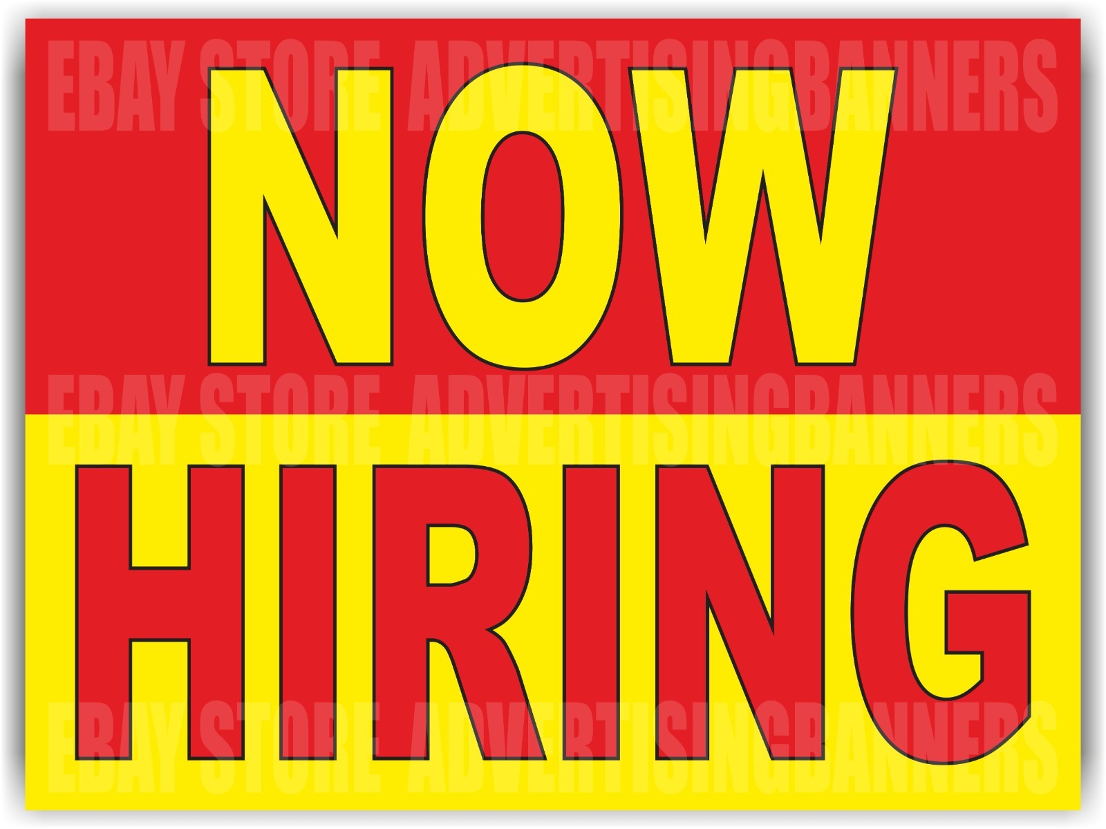 NOW HIRING Yard Sign with H-Stakes Lawn Sign job service employees help wanted