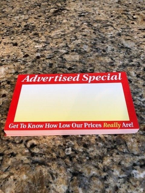 ***SALE*** Advertised Special Price SIGNS RETAIL STORE Displays-LOT OF 100