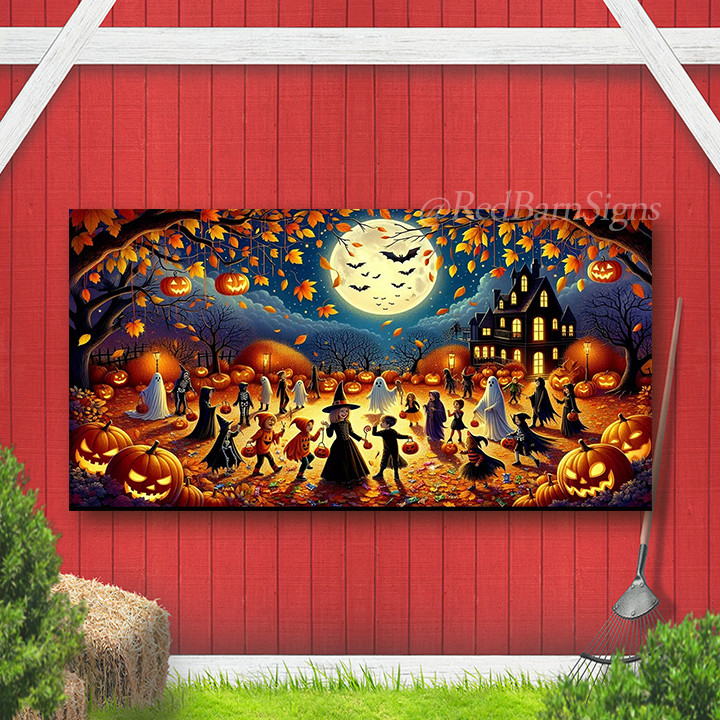Halloween Outdoor Garage Door Banner 03