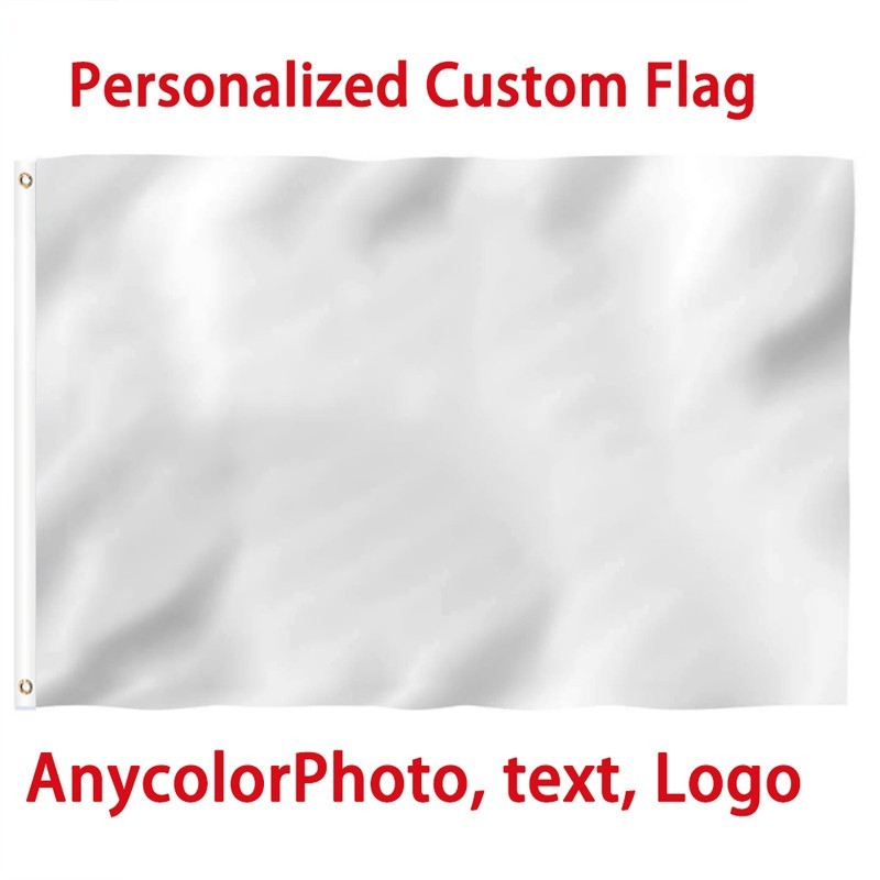 Custom Flag Personalized Flags Banners -Print Your Own Logo Lmage Text/Photo US