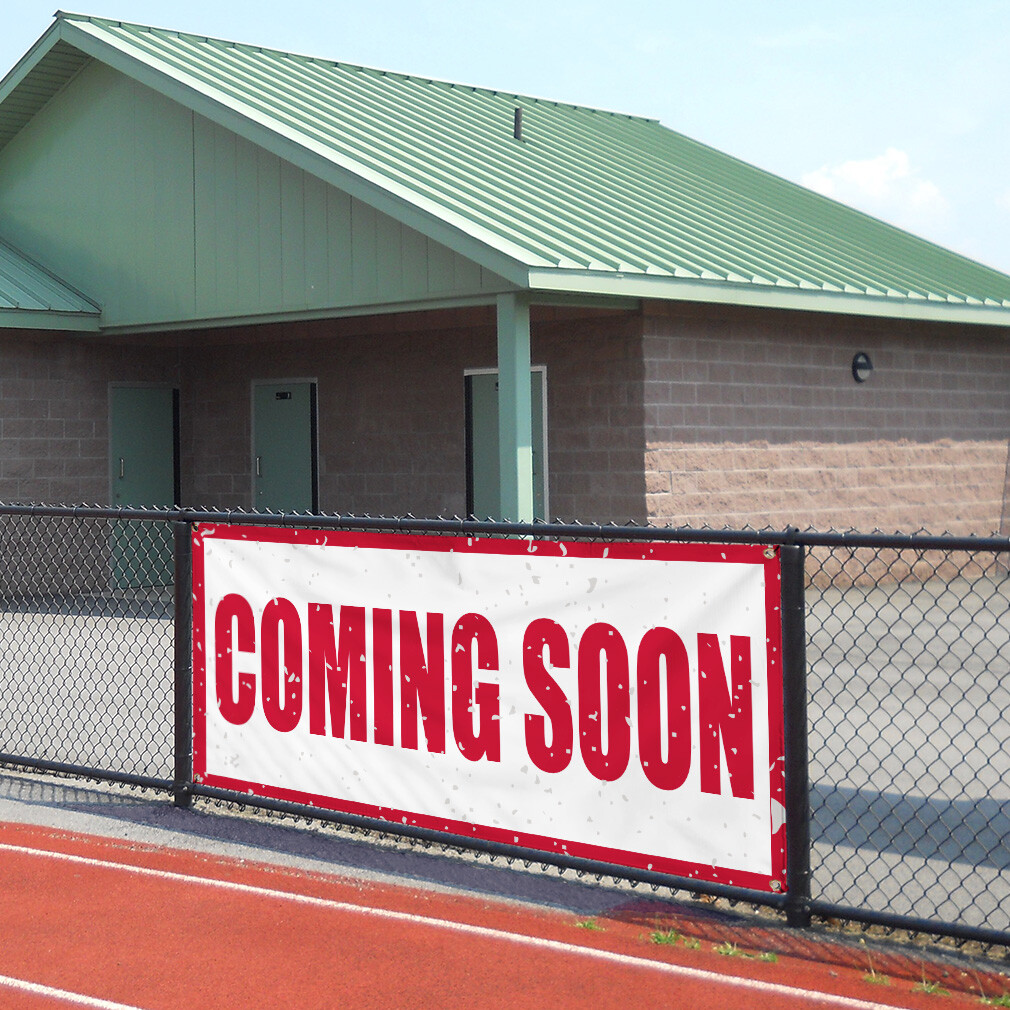 Vinyl Banner Multiple Sizes Coming Soon Business D Business Coming Soon Outdoor