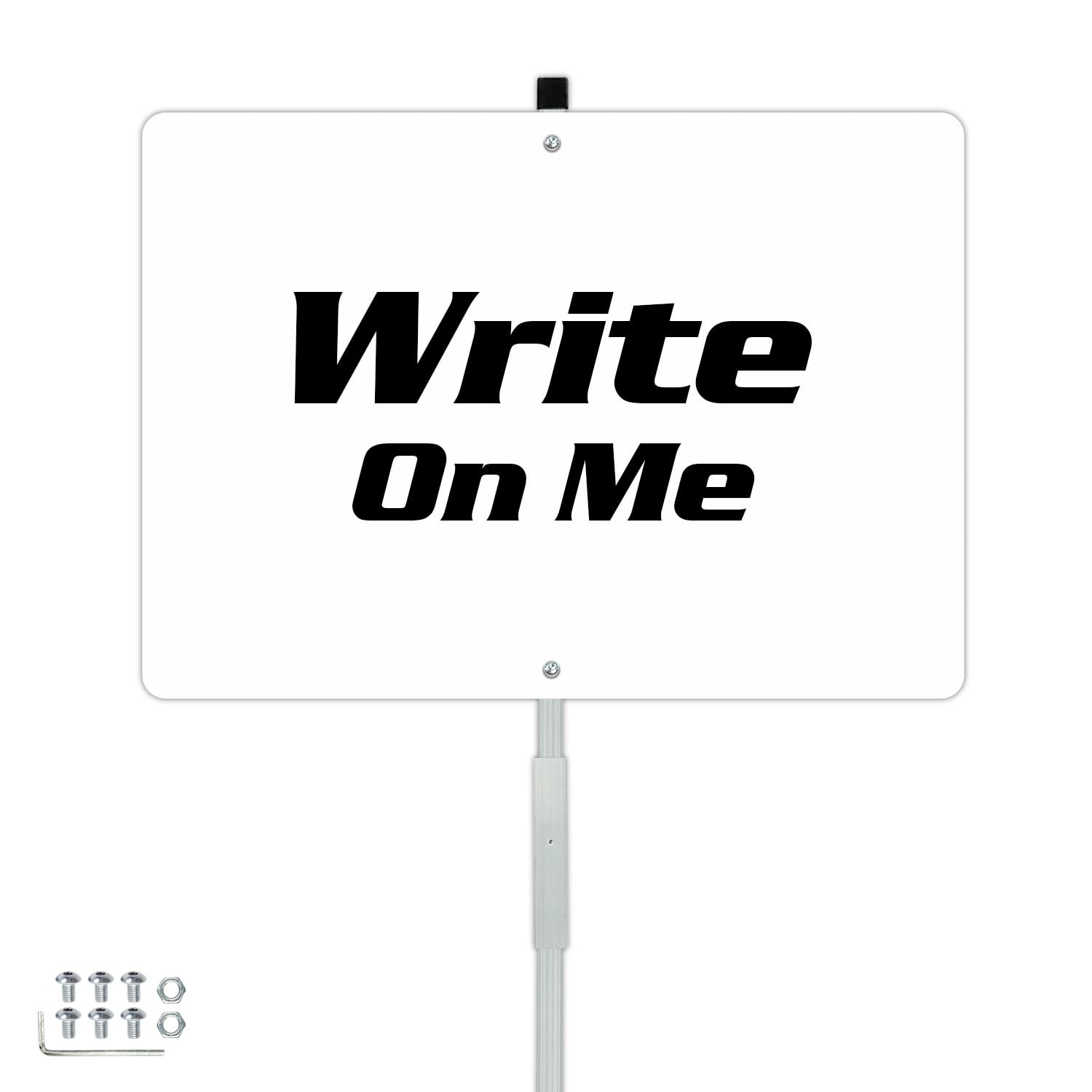 Blank Metal Sign 42 Inch Stake 14×10 Inch Aluminum Waterproof Rust Free