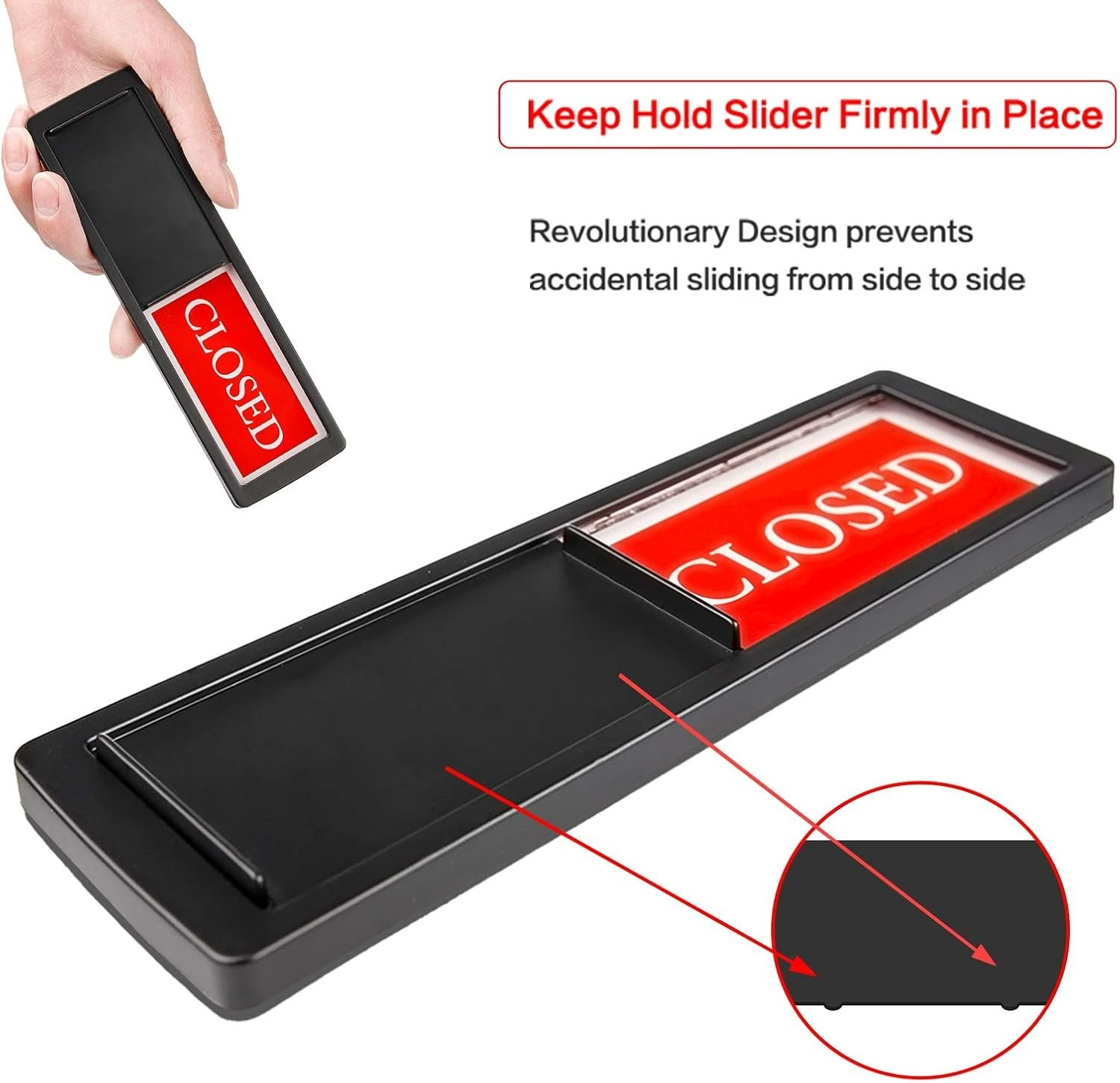 Open Closed Sliding Sign for Studios & Offices – Easy to Read Design