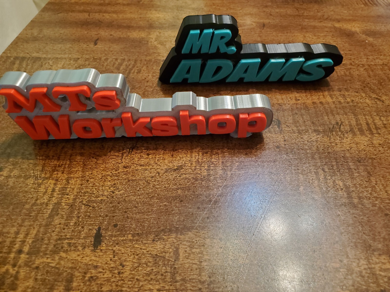 Personalized Desk Plate | Custom 3D Printed Name Sign | Unique Gift