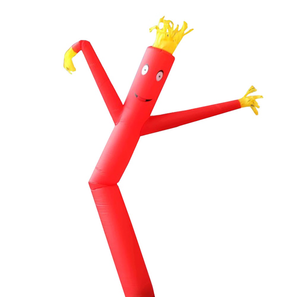 Advertising Inflatable Tube Man 12ft Blow Up Fly Guy Wavy Red Without Blower