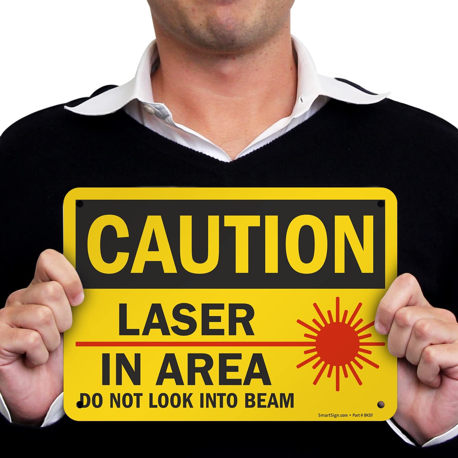 7&Prime;x10&Prime; U9-2435-NA_7x10 « Caution – Laser In Area Do Not Look Into Beam »