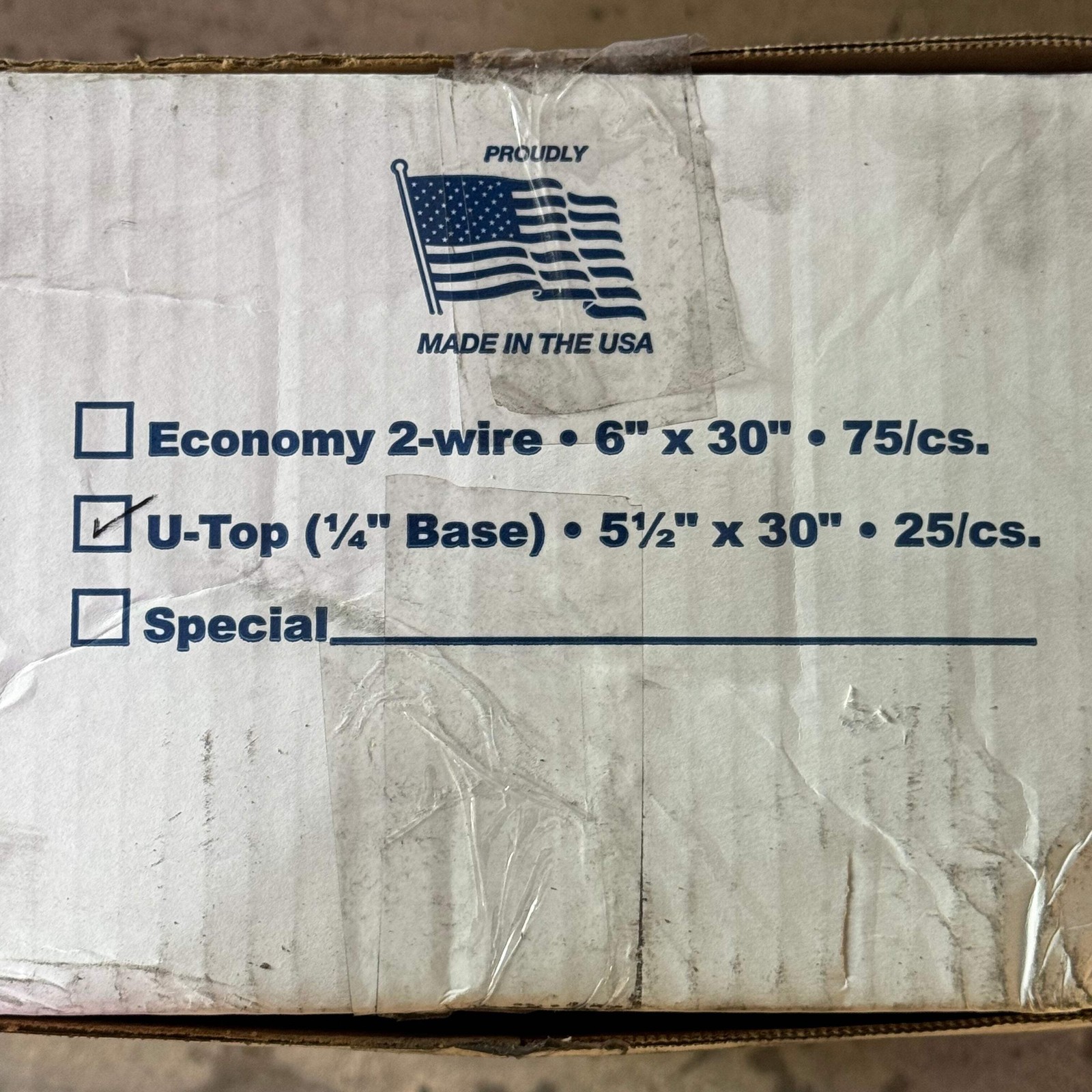 STEP STAKE (25 PACK) U-TOP Yard Sign Step Stake 1/4&Prime; B x 5 1/2&Prime; x 30&Prime; Grey