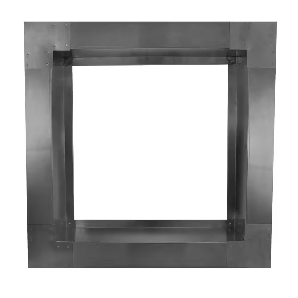 Box Is 21 In. Wide X 21 In. Long X 6 In. High Aluminum Roof Curb