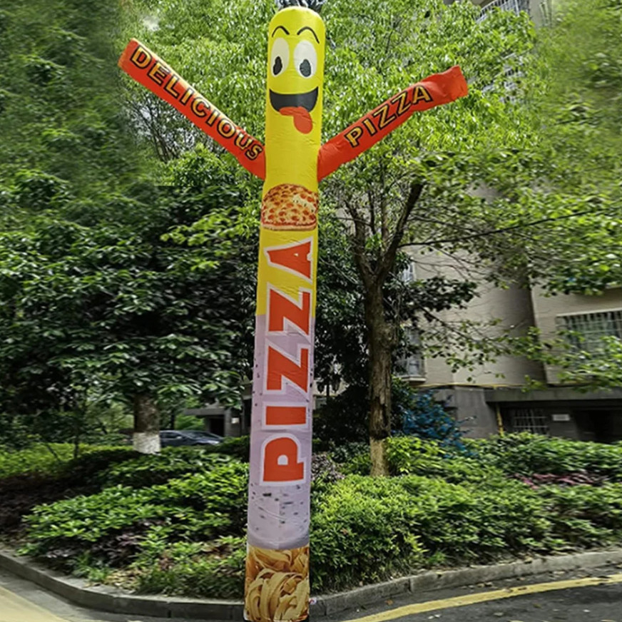 20ft Tall Pizza Air Inflatable Tube Man Dancer without Arrow Delicious Pizza