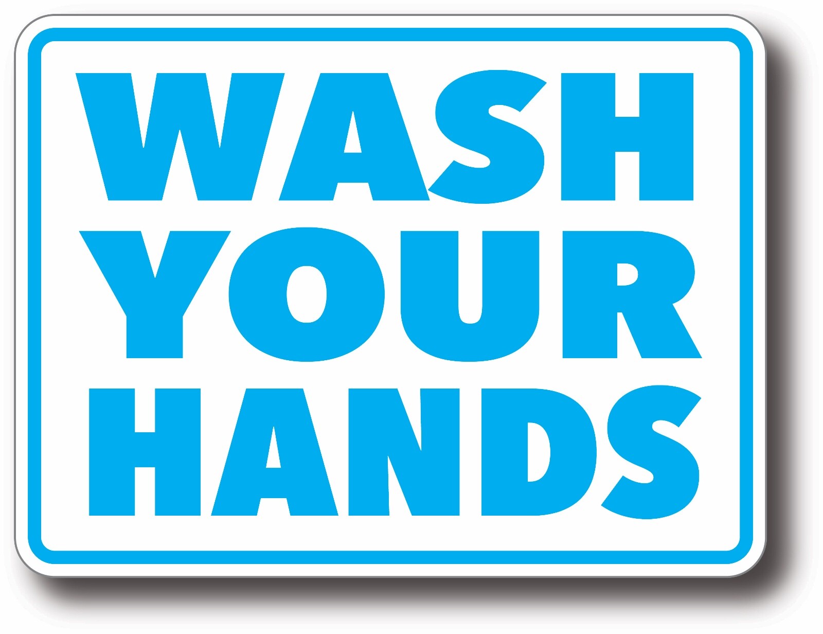 Wash Your Hands Anti Virus Influenza Flu Public Health Decal Sticker