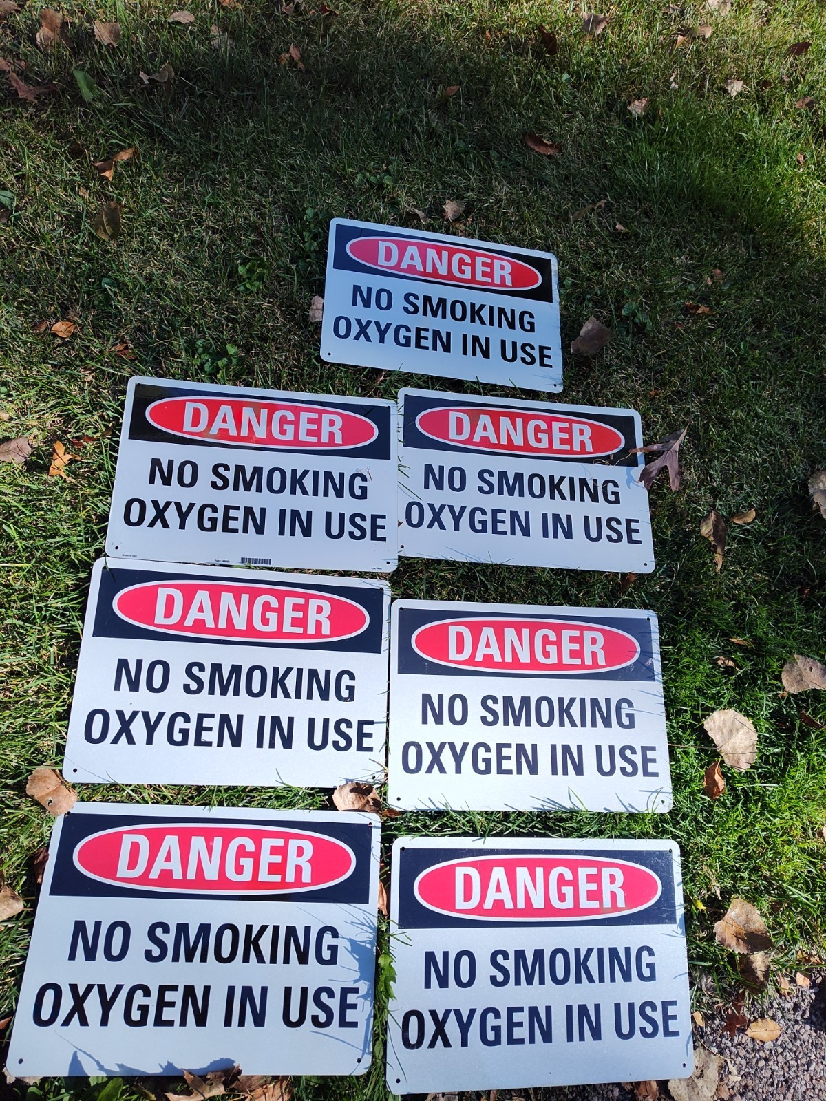 LOT Of 7_14x10 Danger Sign in,Aluminum